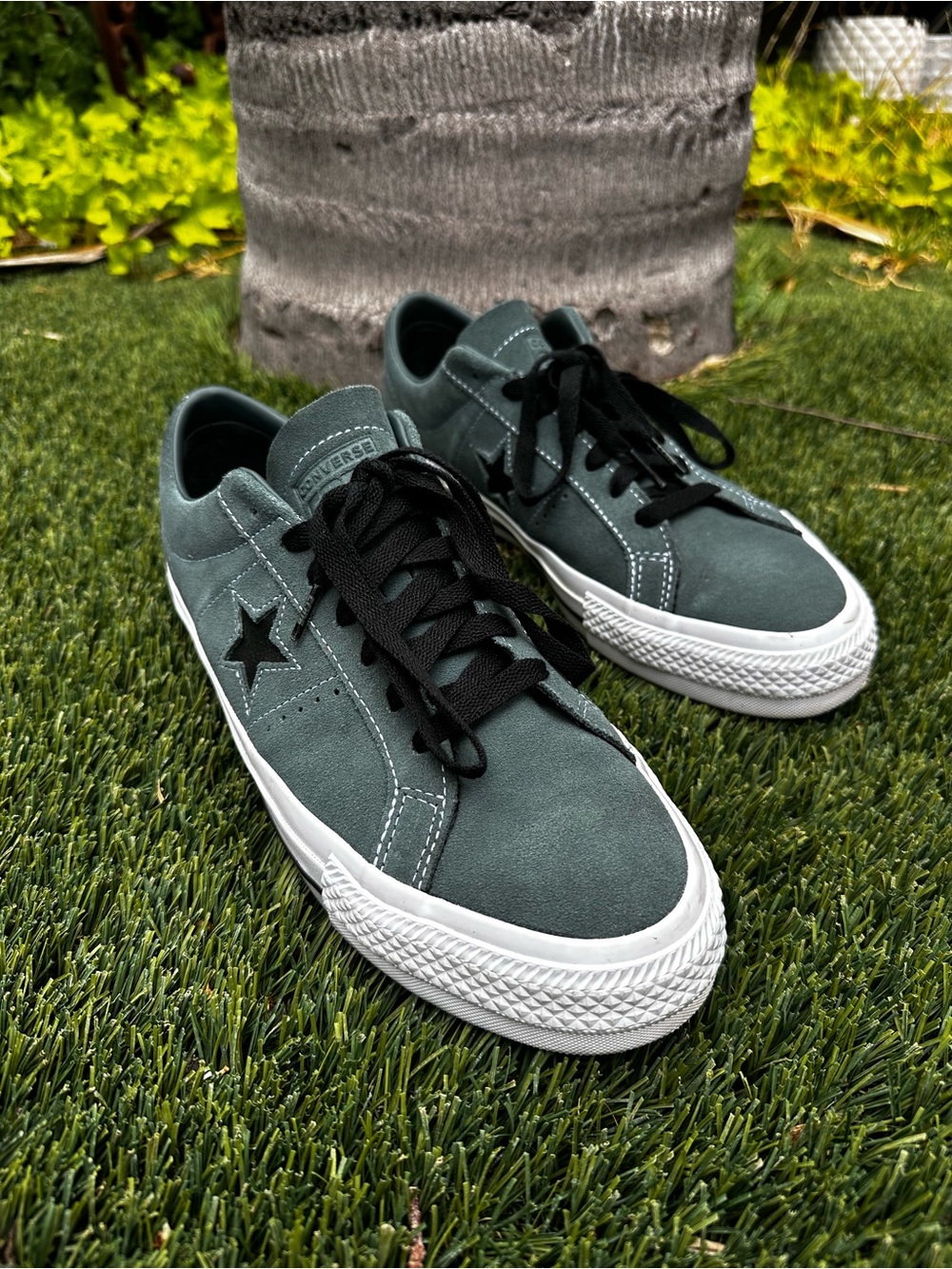 Converse One Star Pro Ox Low Top Green Suede Men's Size 11 Sneakers